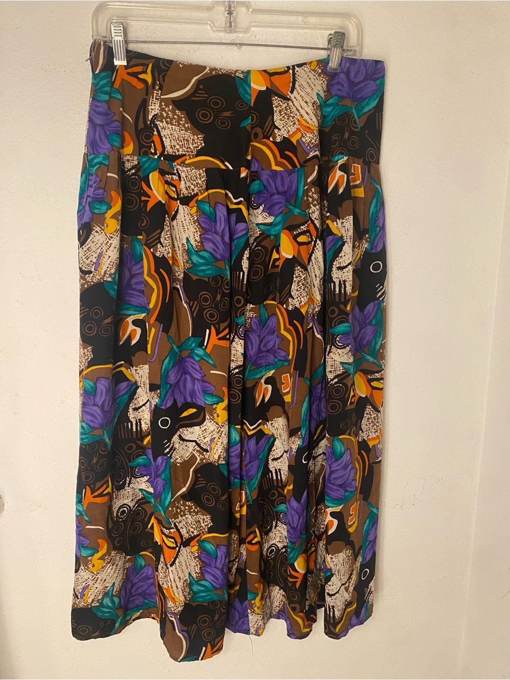 SAKS FIFTH AVENUE  silk skirt floral print